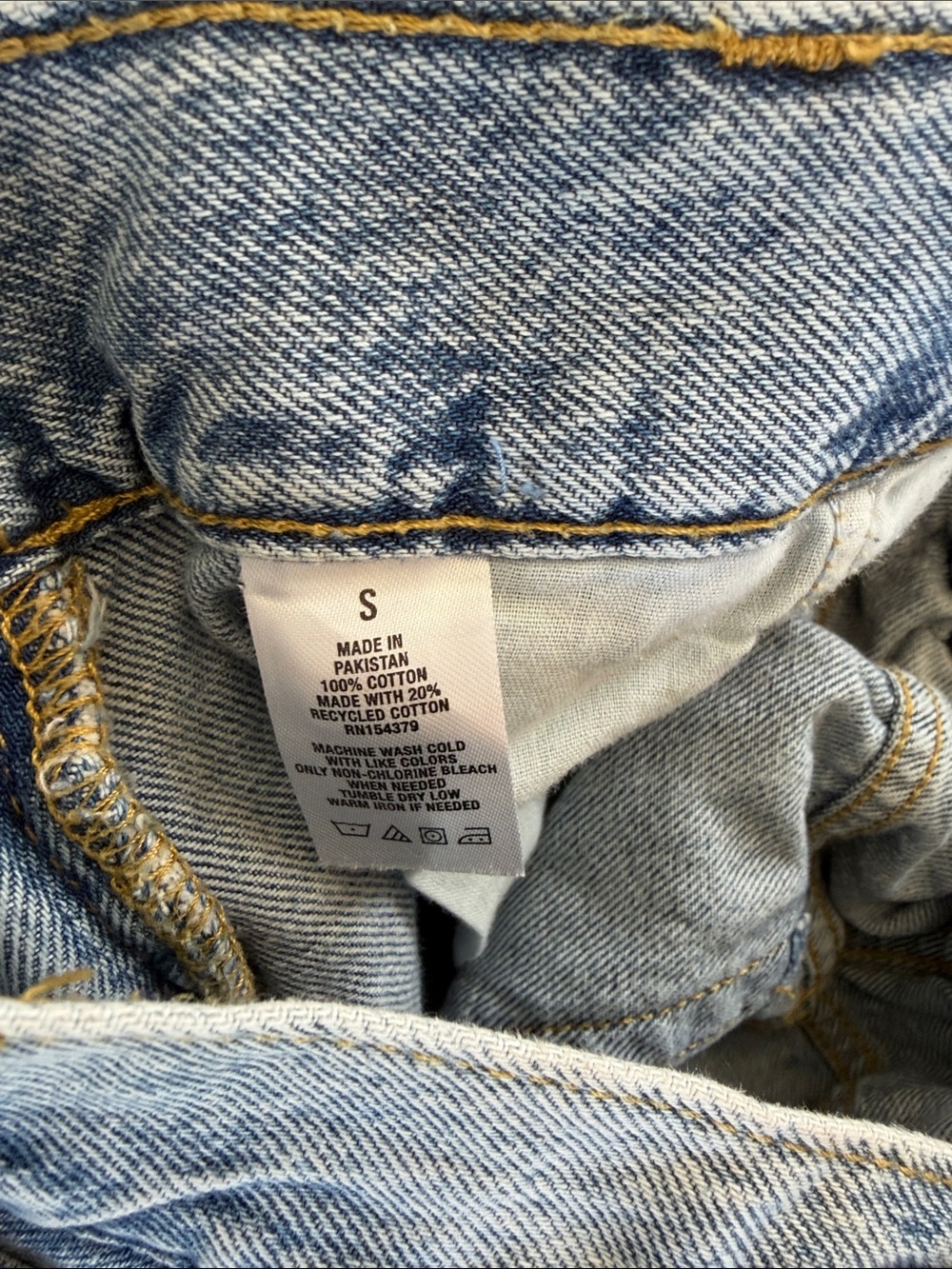 Aeropostale Light Blue Denim Cargo Pants - Men's S Baggy Cargo Y2K Retro Style - Picture 7 of 12